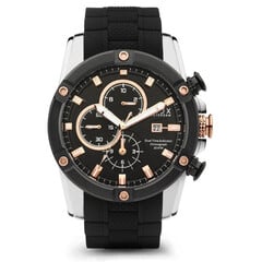 VNDX Young Rebel Big Boy Silber Schwarz LS33047-01 Uhr
