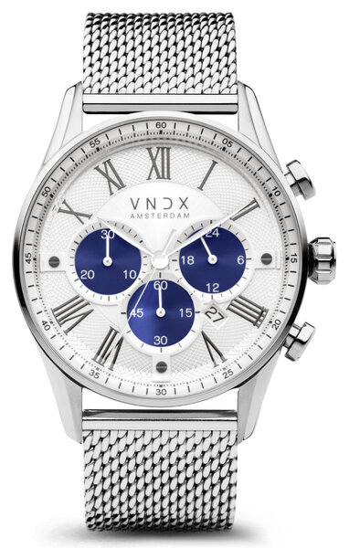 VNDX Amsterdam VNDX The Chief Stahl Zweifarbig Weiß MS33056-T3 Uhr