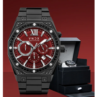 VNDX Amsterdam VNDX Wise Man Steel Stones Schwarz Rot MB11880-07 Limitierte Uhr