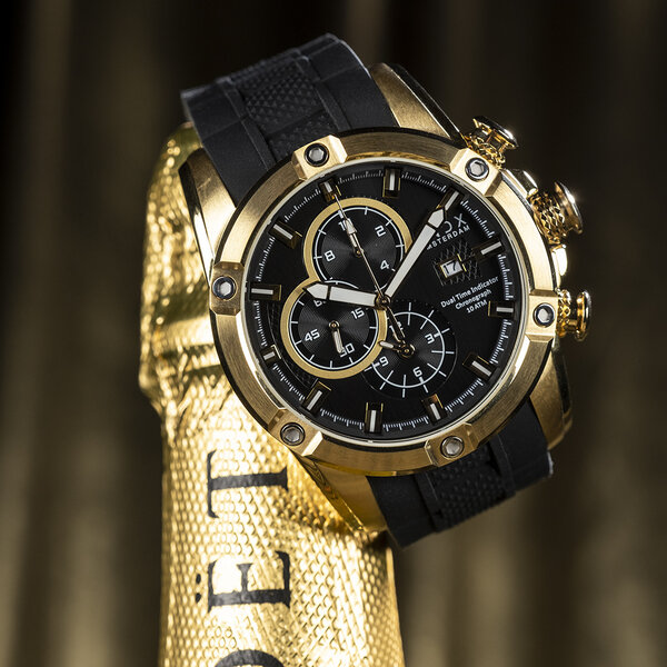 VNDX Amsterdam VNDX Young Rebel Big Boy Gold Schwarz LD33047-01 Uhr