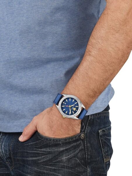 Versace Versace VEAFA0124 V-Code GMT watch 42 mm