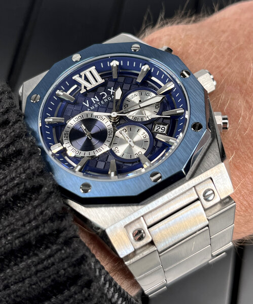 VNDX Amsterdam VNDX Wise Man Stahl Silber Blau MS11885-03 Uhr