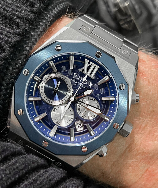 VNDX Amsterdam VNDX Wise Man Steel Silver Blue MS11885-03 watch
