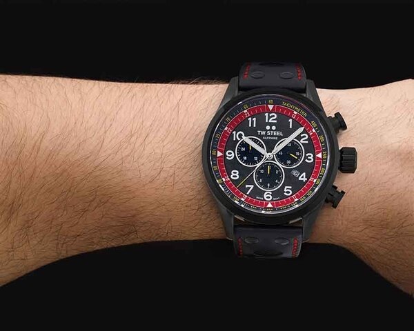 TW Steel TW Steel Schweizer Volante SVS303 TCR Sonderausgabe Chronographenuhr 48mm