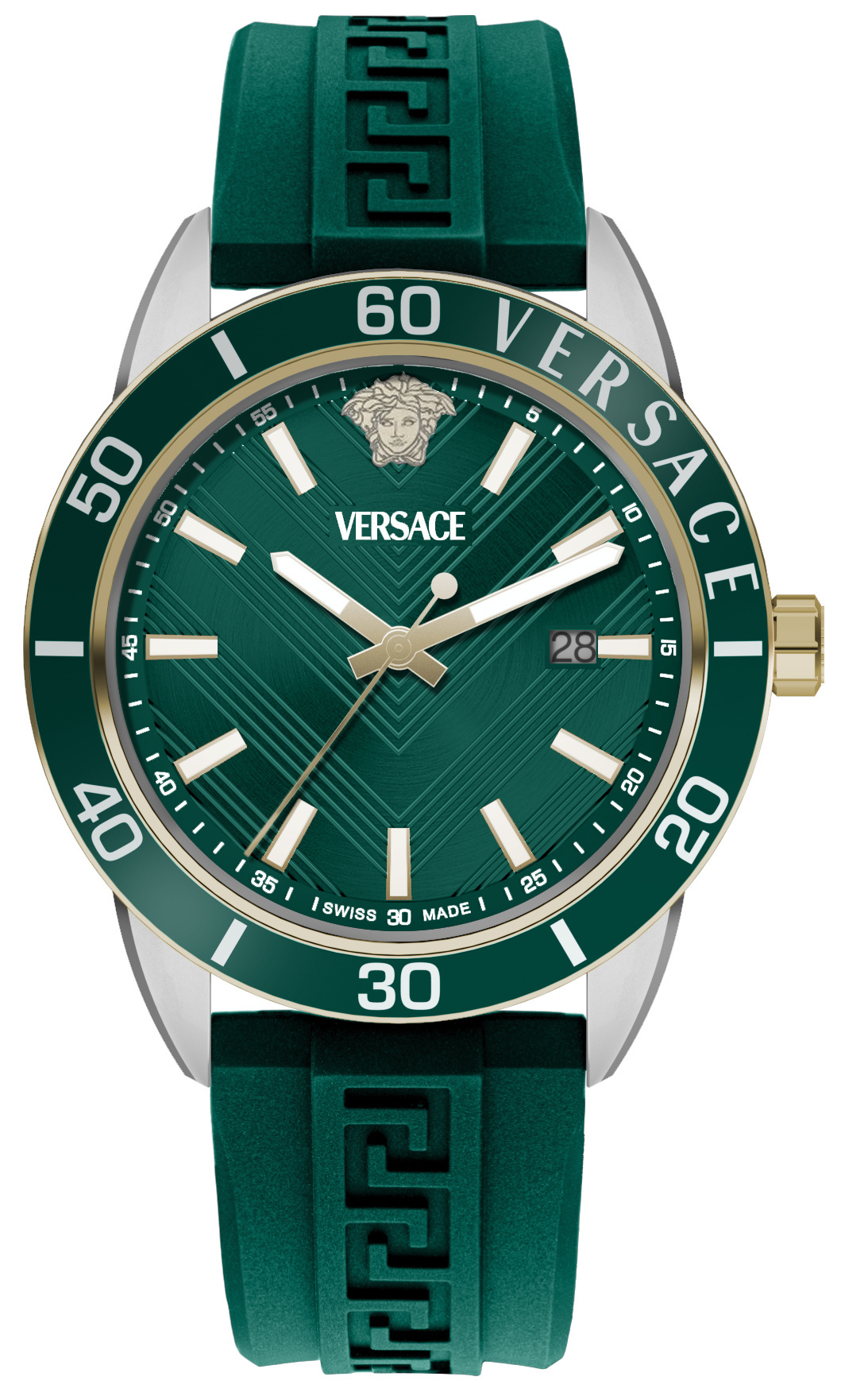 NWT Versace Greca Urban Quartz Green Dial Men\'s Watch Versace Greca Urban Quartz Green Dial Men main image 2