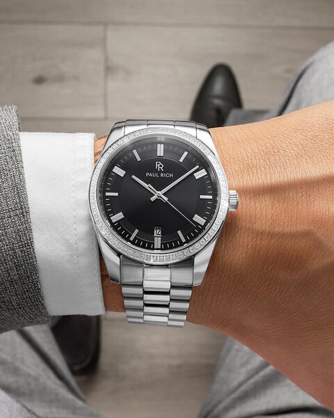 Paul Rich Paul Rich Legacy Silber Schwarz LEG04 Uhr