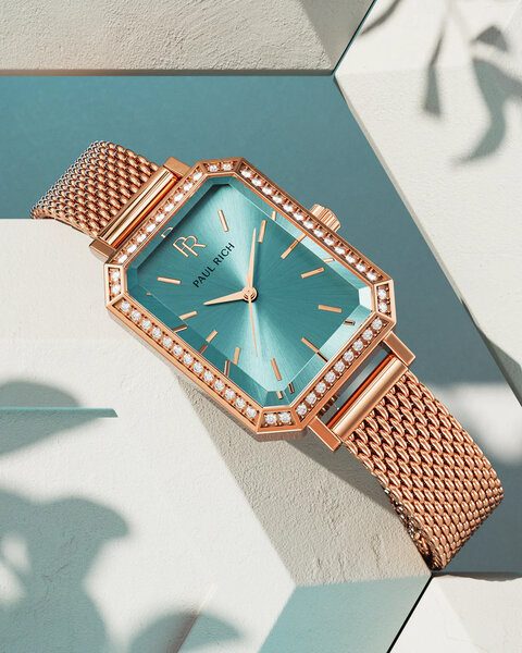 Paul Rich Paul Rich Icon Rose Gold Turqoise ICO07 Damenuhr