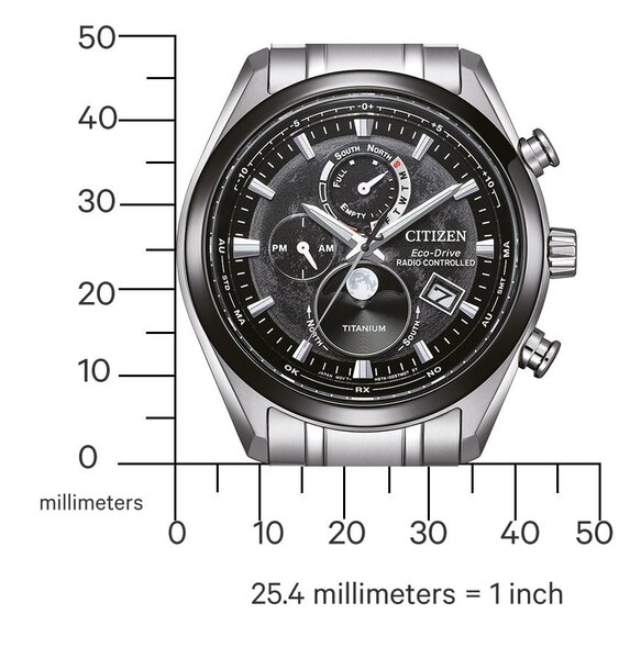 Citizen Citizen BY1018-80E Tsuki-yomi Super Titanium Uhr