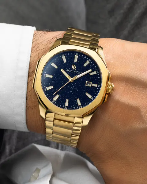 Paul Rich Paul Rich Mercer Goldline Aventurine Blue MER03 watch