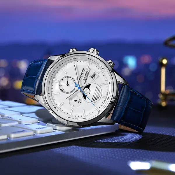 Citizen Citizen BY1030-09A Funkuhr mit Mondphasenanzeige