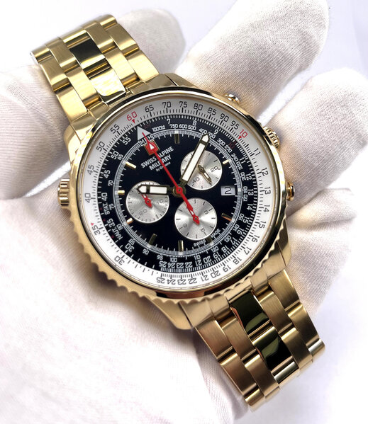 Swiss Alpine Military Swiss Alpine Military 7078.9117 chronograph men's watch 45 mm DEMO