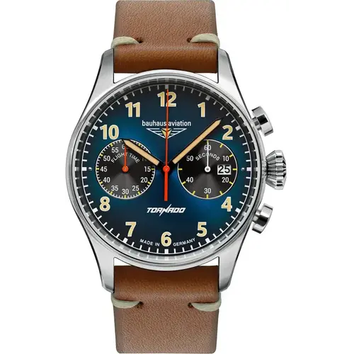 Bauhaus 2772-3 Aviation Tornado chronograph watch