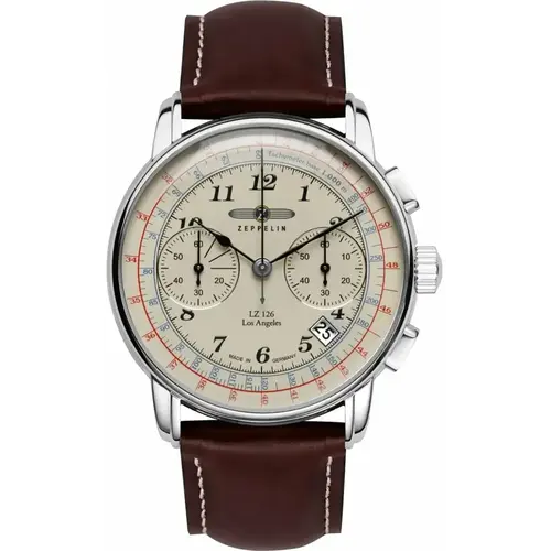 Zeppelin 7614-5 Los Angeles LZ 126 chronograph watch