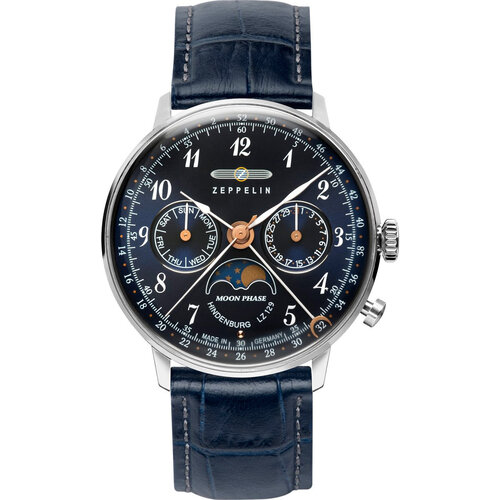 Zeppelin 7037-3 Hindenburg moon phase ladies' watch