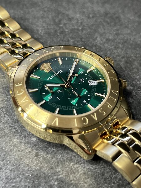 Versace Versace VEV600619 Chrono Signature Herrenuhr Gold 44 mm