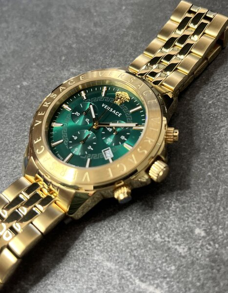 Versace Versace VEV600619 Chrono Signature Herrenuhr Gold 44 mm