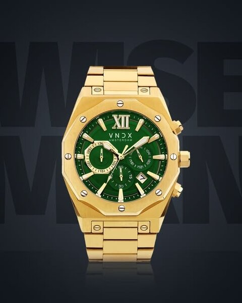 VNDX Amsterdam VNDX Wise Man Steel Gold Green MD11885-17 watch DEMO