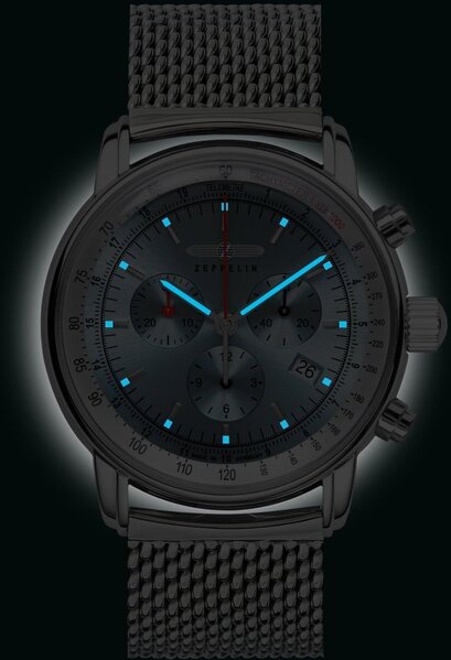 Zeppelin Zeppelin 8886M-3 LZ14 Marine chronograph men's watch