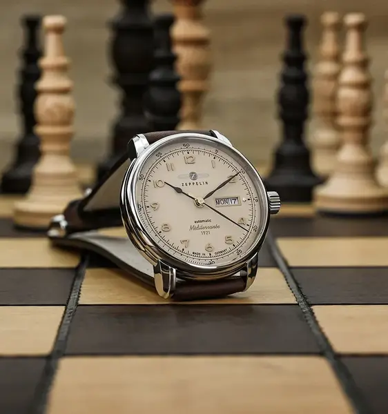 Zeppelin Zeppelin 9664-5 Méditerranée 1921 Automatikuhr für Herren