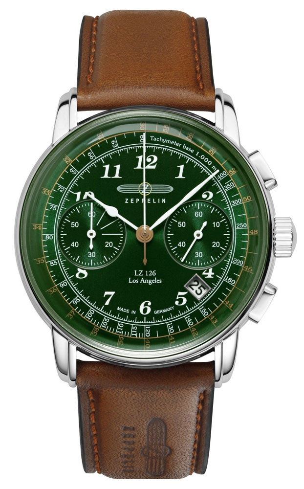 Zeppelin 7614-4 LZ 126 Los Angeles chronograph watch