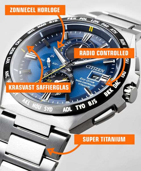 Citizen Citizen AT8234-85L Promaster Sky Funkuhr aus Titan