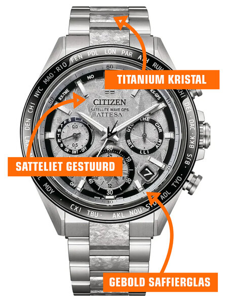 Citizen Citizen CC4076-65A Attesa Satellite F950 Platinum Limited Uhr