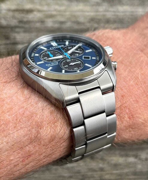 Citizen Citizen AT2590-59L Super Titanium Eco-Drive watch, 40 mm