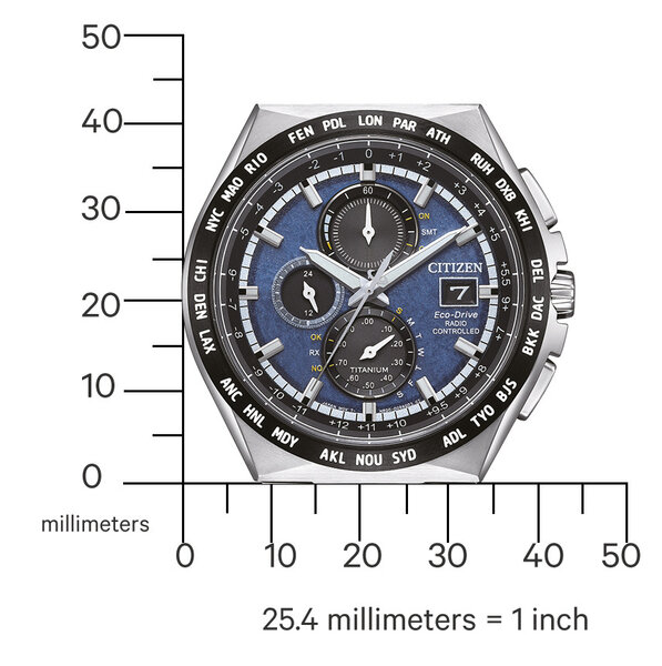 Citizen Citizen AT8238-84L Funkgesteuerte Super Titanium Uhr