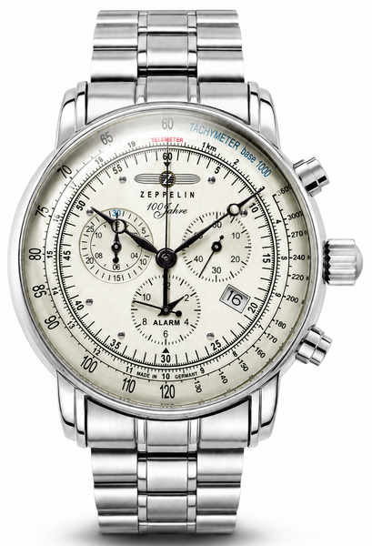 Zeppelin Zeppelin 8680MB-3 100 Years of Zeppelin chronograph watch, 42 mm