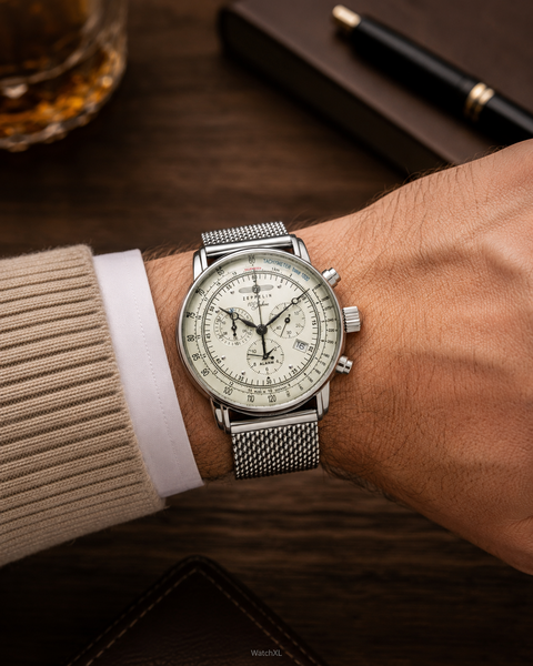 Zeppelin Zeppelin 8680M-3 100 Years of Zeppelin chronograph watch, 42 mm