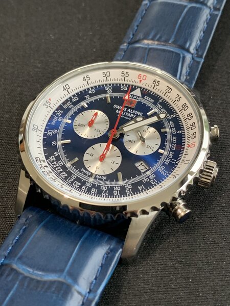 Swiss Alpine Military Swiss Alpine Military 7078.9535 chronograph men's watch 45 mm