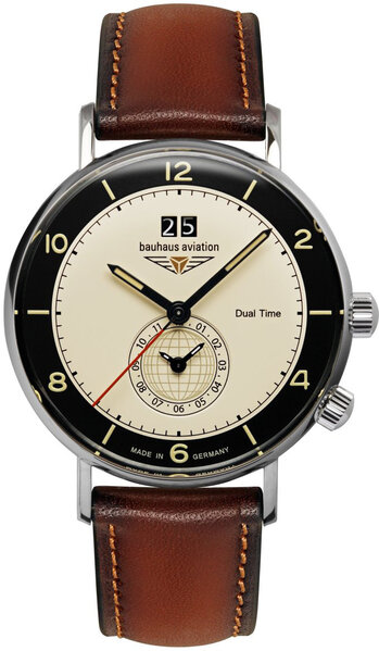 Bauhaus Bauhaus 2446-2 Aviation Vintage Pilot watch, 41 mm