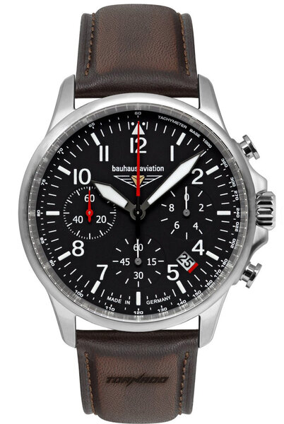 Bauhaus Bauhaus 2774-2 Aviation Tornado chronograph watch, 42 mm