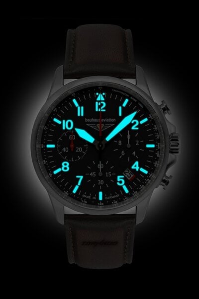 Bauhaus Bauhaus 2774-2 Aviation Tornado chronograaf horloge 42 mm