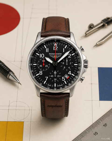 Bauhaus Bauhaus 2774-2 Aviation Tornado chronograph watch, 42 mm