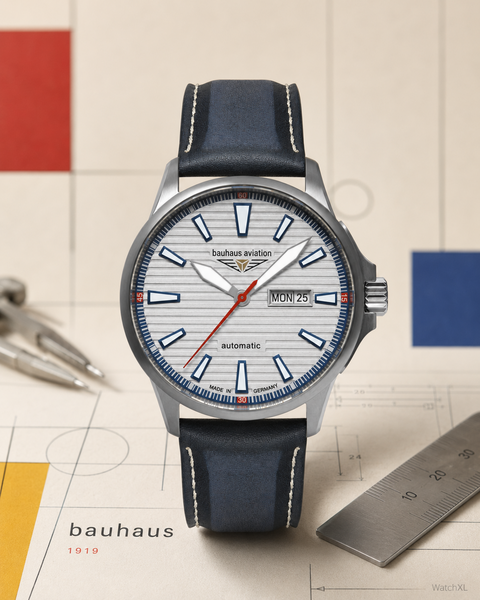 Bauhaus Bauhaus 2862-1 Aviation Iron Annie automatisch horloge 42 mm