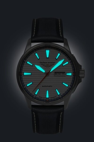 Bauhaus Bauhaus 2862-1 Aviation Iron Annie automatisch horloge 42 mm