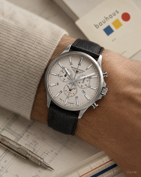 Bauhaus Bauhaus 2880-5 Aviation Titanium chronograaf horloge 42 mm