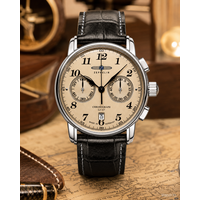 Zeppelin Zeppelin 7678-5 LZ 127 Graf Zeppelin chronograaf horloge 42 mm