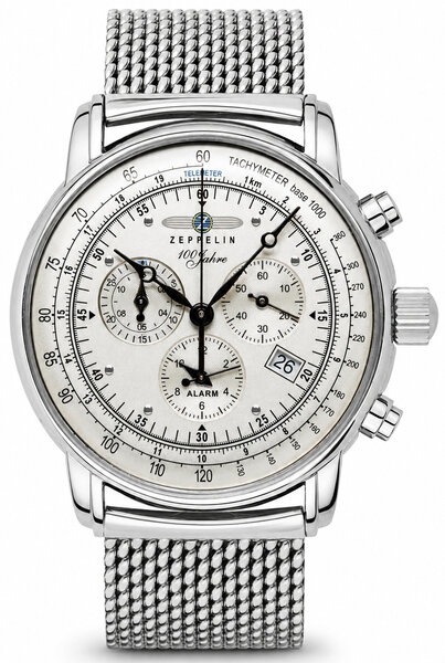 Zeppelin Zeppelin 7680M-1 100 Years of Zeppelin chronograph watch, 42 mm