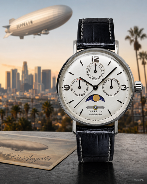 Zeppelin Zeppelin 8075-5 LZ 129 Hindenburg Mondphase horloge 36 mm