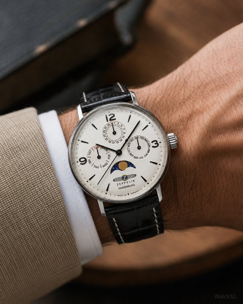 Zeppelin Zeppelin 8075-5 LZ 129 Hindenburg Mondphase horloge 36 mm
