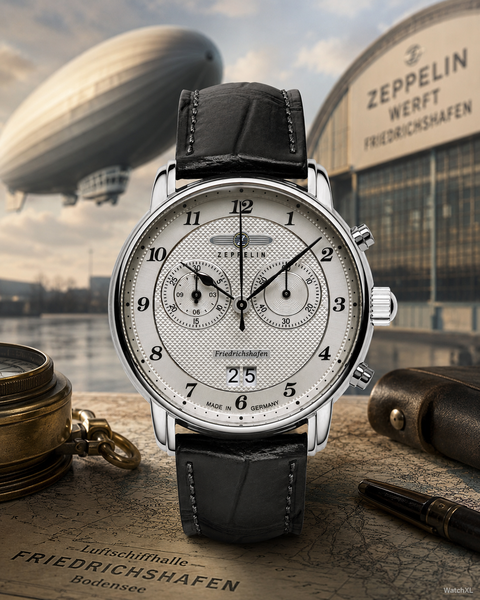 Zeppelin Zeppelin 8584-4 Friedrichshafen chronograaf horloge 40 mm