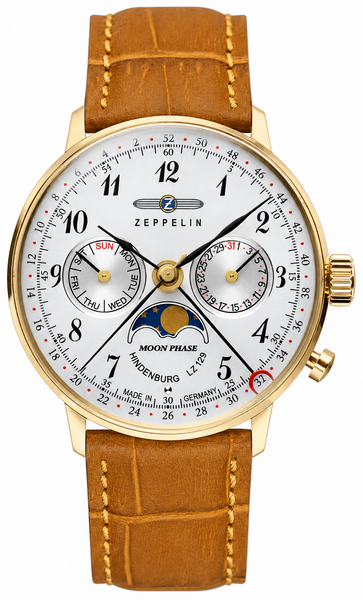 Zeppelin Zeppelin 7039-1 LZ 129 Hindenburg Moon Phase watch, 36 mm