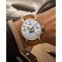Zeppelin Zeppelin 7039-1 LZ 129 Hindenburg Moon Phase watch, 36 mm