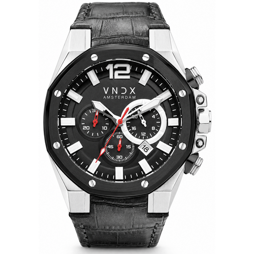 VNDX Wise Man Silber Schwarz LS11888-01 Uhr