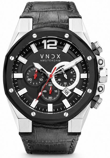 VNDX Amsterdam VNDX Wise Man Silber Schwarz LS11888-01 Uhr