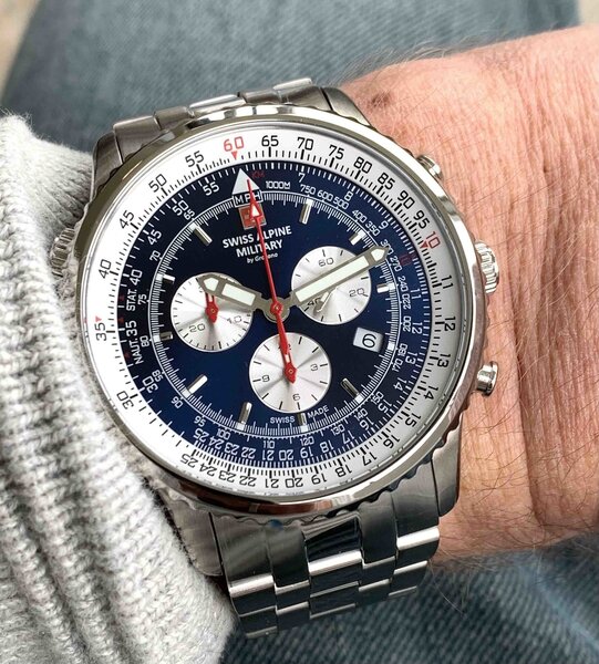 Swiss Alpine Military Swiss Alpine Military 7078.9135 chronograph men's watch 45 mm