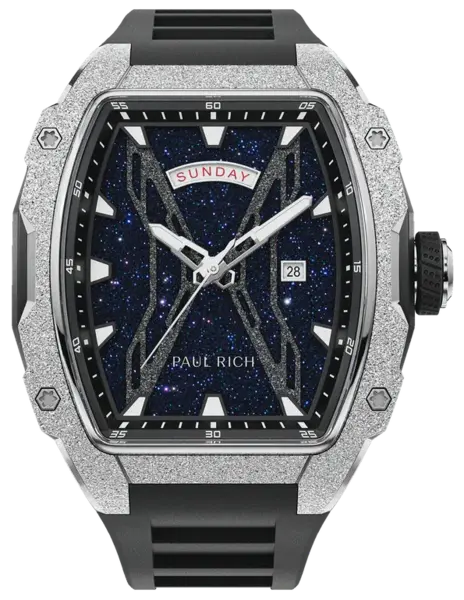 Paul Rich Paul Rich Astro Day & Date Abyss Silver FAS12 horloge 42.5 mm - Copy