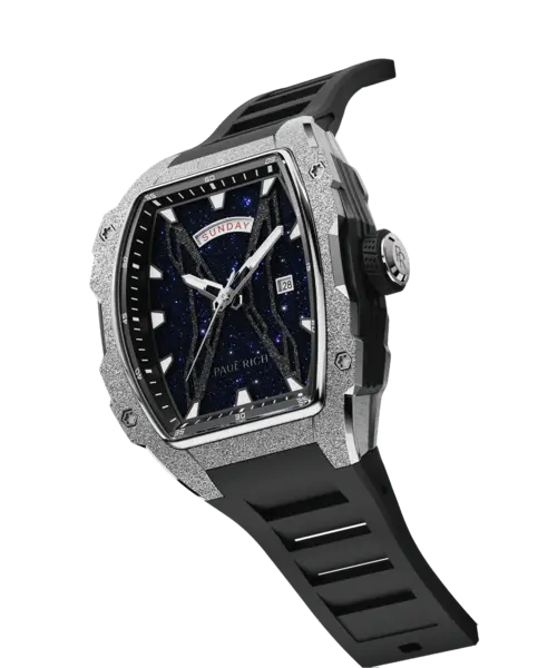 Paul Rich Paul Rich Astro Day & Date Abyss Silver FAS12 horloge 42.5 mm - Copy